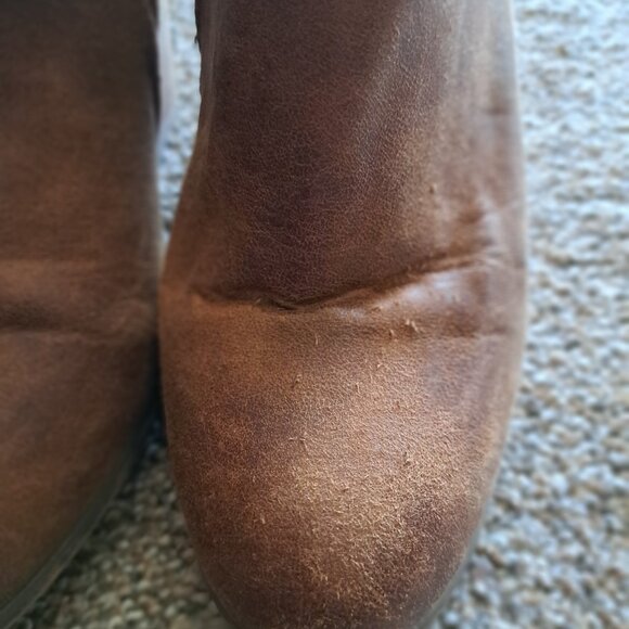 XOXO heeled belted bootie shoe, size 6.5M Kasper comfortable heeled short heel - Picture 7 of 11